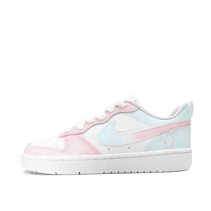 Nike Nike Court Borough Warm Plush Rabbit Trail Low 2 Leather Slip Resistant Cushioning Abrasion Resistant Low top