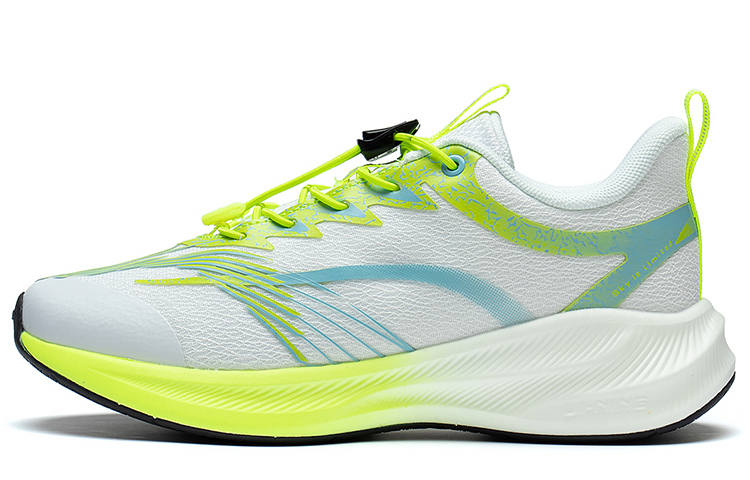 Li-Ning YOUNG Li Ning YOUNG Fighting Falcon Versatile Slip Resistant Abrasion Resistant Low top Running Shoes White Green Teenagers