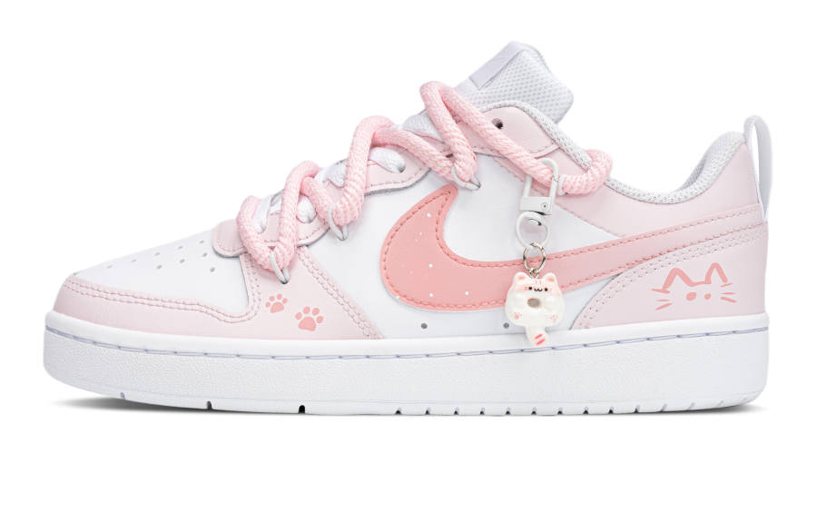 Nike Nike Court Borough Leather Slip Resistant Anti Kick Abrasion Resistant Slip Resistant Anti Kick Abrasion Resistant