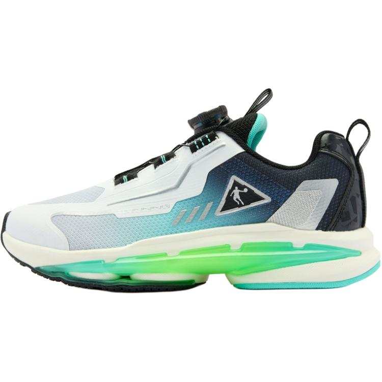 QIAODAN Low top Running Shoes White Blue Black Teenagers