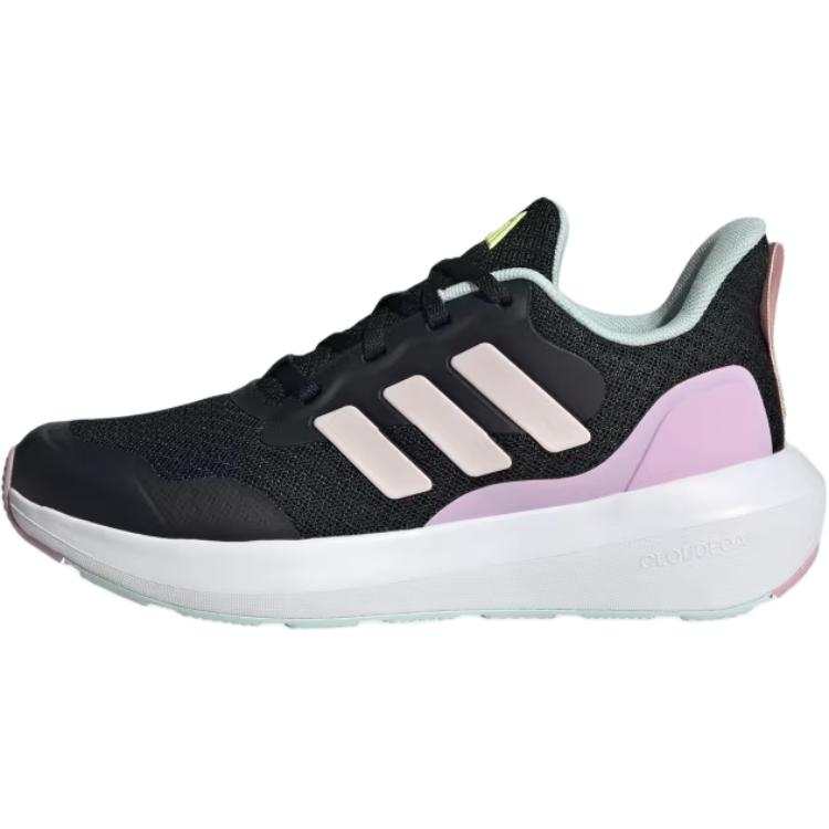 Adidas Adidas Fortarun 2.0 Slip Resistant Abrasion Resistant Low top Kids' Running Shoes Black Teenagers
