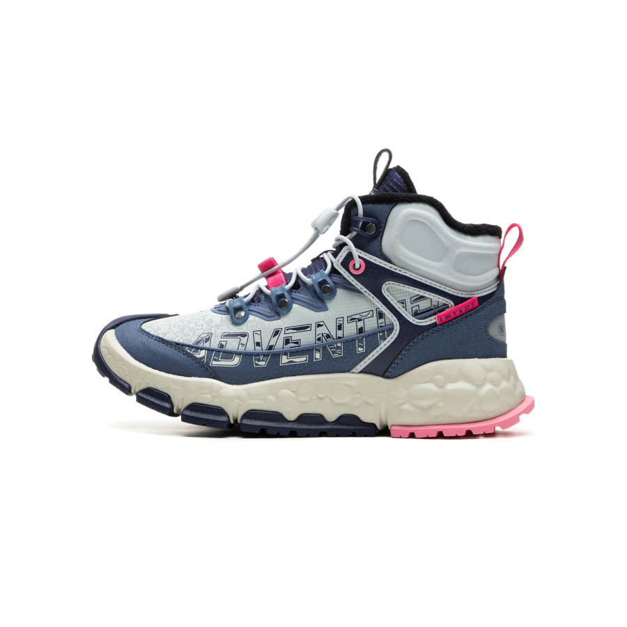 Li-Ning YOUNG Li Ning YOUNG Synthetic Leather Comfortable Cushioning Abrasion Resistant Rebound Thermal High top Kids' Outdoor Shoes