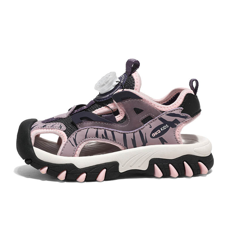 BKG Slip Resistant Abrasion Resistant Slip Resistant Abrasion Resistant Children's Sandals Purple Kids'