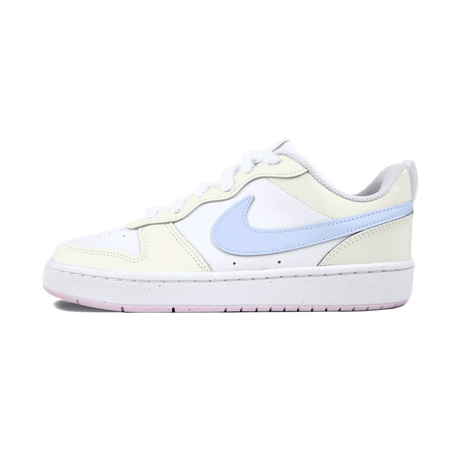 Nike Nike Court Borough Leather Low top Kids' Skateboarding Shoes White Teenagers