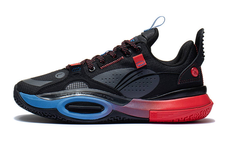 Li-Ning YOUNG Li Ning YOUNG All City 10 Low top Basketball Shoes Black Red Blue Kids'