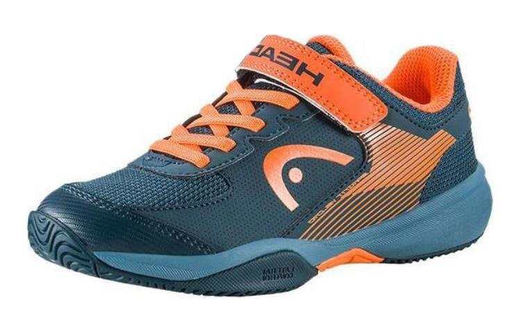 HEAD Sprint Velcro Slip Resistant Cushioning Kids' Training Shoes Blue Orange Kids'