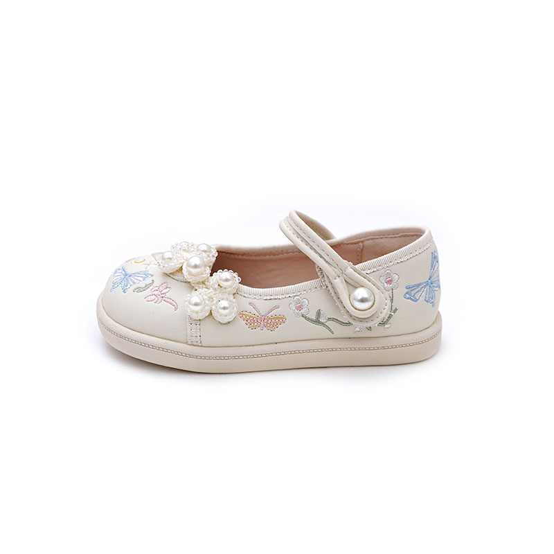 TIANYING Abrasion Resistant Low top Kids' Leather Shoes Ecru Kids'