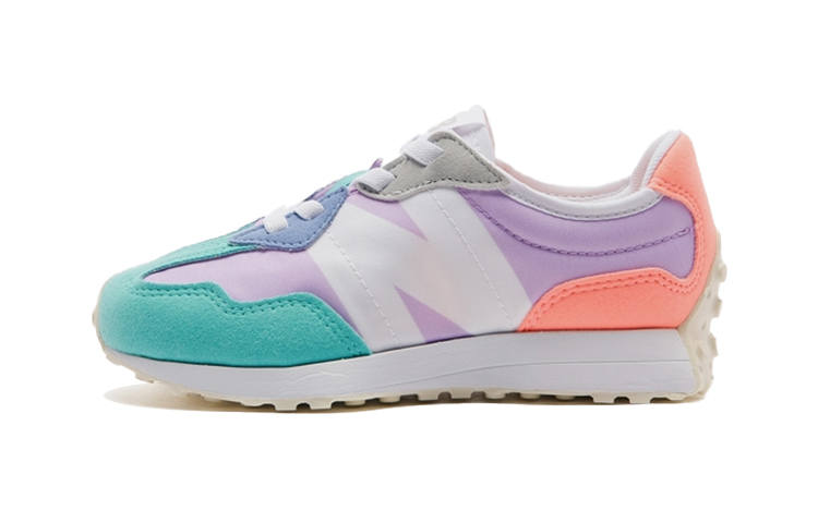 New Balance New Balance NB 327 Cushioning Abrasion Resistant Breathable Low top Running Shoes Purple Orange Green Multicolor