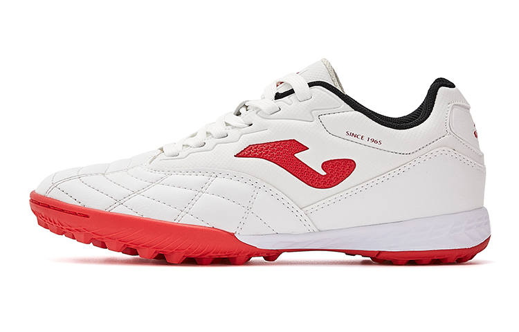 Joma Liga T1 Tf Abrasion Resistant Low top Kids' Soccer Shoes White Red Kids'