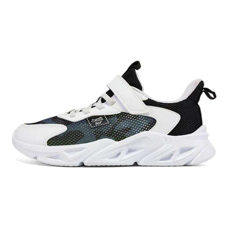 361°KIDS Synthetic Leather, Textile Comfortable And Breathable Low top Running Shoes Black White Teenagers
