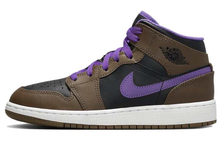 Jordan Jordan 1 Mid Purple Mocha GS