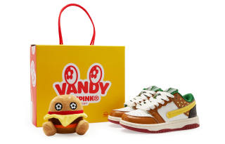 Vandy The Pink OG Burger Kids Shoes Leather Stylish Skateboarding Shoes White Brown Kids'