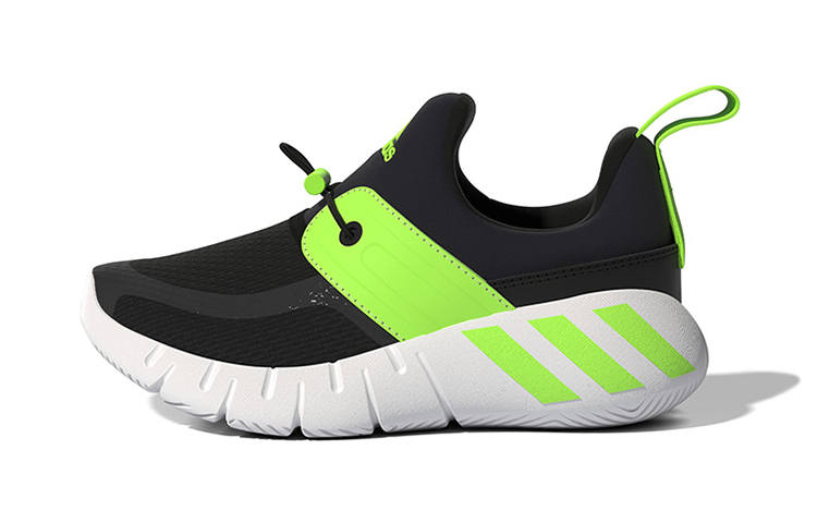 Adidas Adidas Rapidazen C Comfortable Abrasion Resistant Low top Kids' Running Shoes Black Green Children Aged 3 7 Years Old