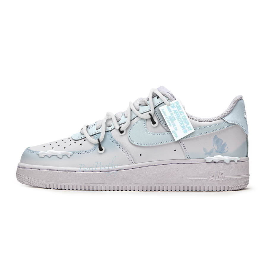 Nike Nike Air Force 1 LE Freedom Panda, Snowfield Blue Slip Resistant Abrasion Resistant Slip Resistant Abrasion Resistant