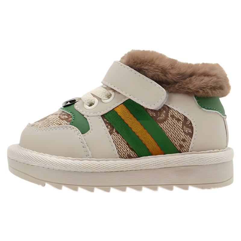 MAIBUXIONG Microfiber Leather Fleece Lined Thermal Casual Toddler Shoes Infant And Toddler