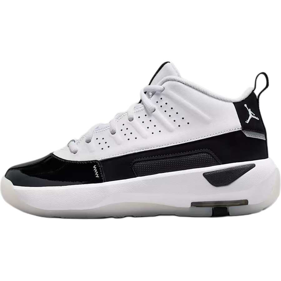 Jordan Jordan Max Aura 7 Low top Children's Basketball Shoes White Black Unisex