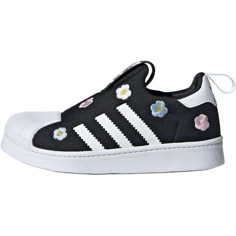 Adidas Originals SUPERSTAR 360 Abrasion Resistant Low top Kids Lifestyle Shoes Black Kids'