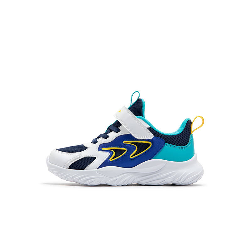 XTEP Slip Resistant Abrasion Resistant Low top Running Shoes Dark Blue Xtep White Kids'