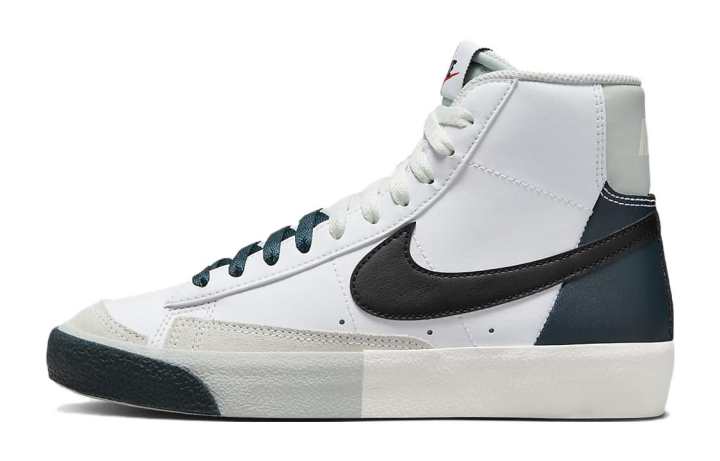 Nike Nike Blazer Mid top Skateboard Shoes Black White Unisex