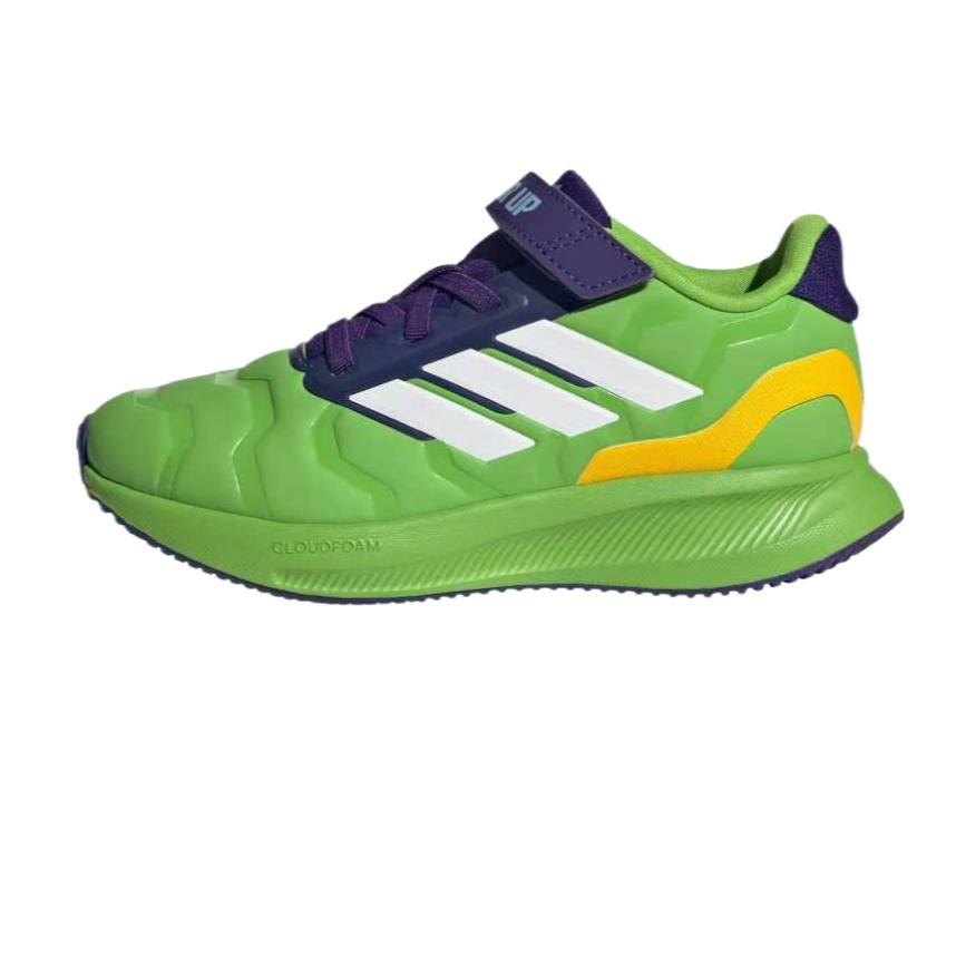 Adidas Adidas RUNFALCON 5 Low top Kids' Running Shoes Half Solar Green/Cloud White/Collegiate Purple Kids'