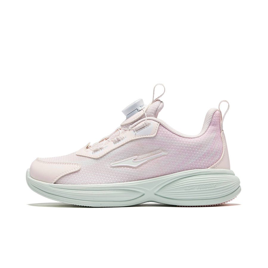 ERKE KIDS Chasing Wind 3 Synthetic Leather, Textile Low top Running Shoes Light Sheer Pink/Lotus Petal Pink Unisex