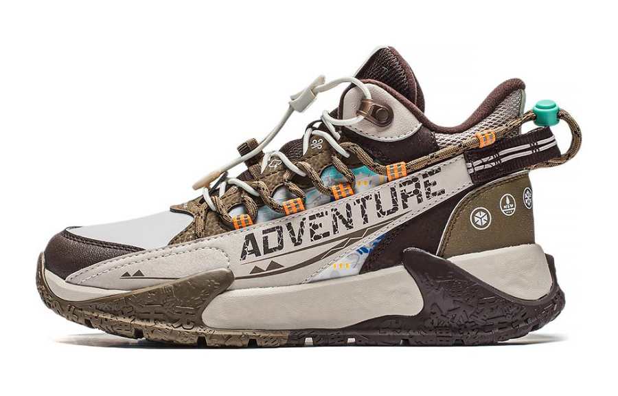 Li-Ning YOUNG Li Ning YOUNG Rock Mountain 2.0 Anti Kick Cushioning Anti Kick Cushioning Mid top Kids' Running Shoes Brown Teenagers