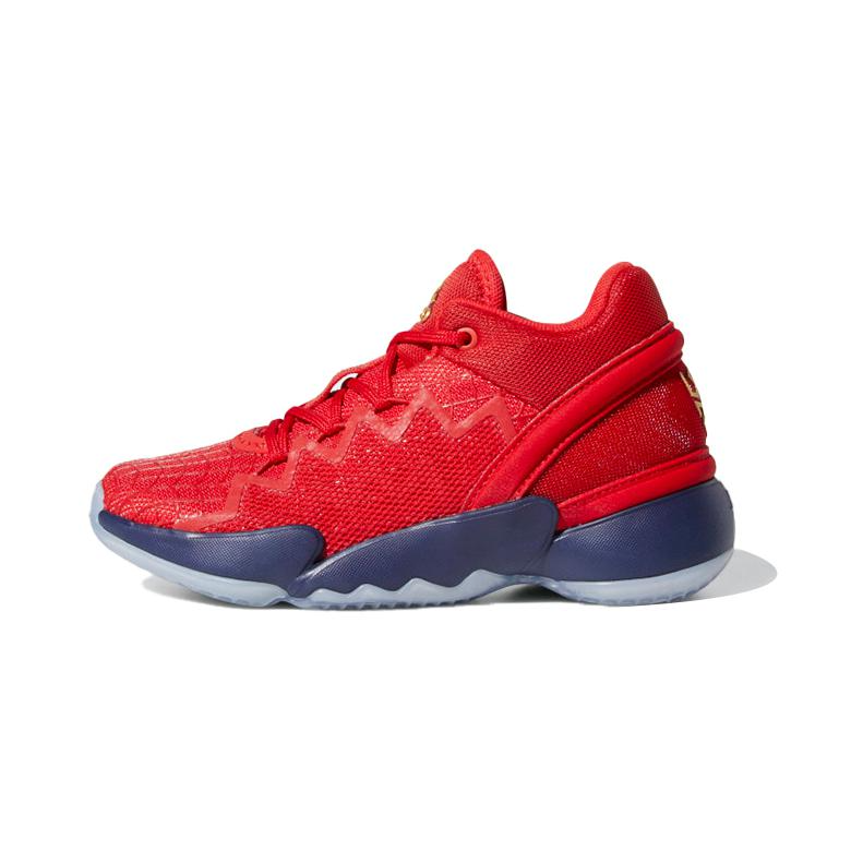 Adidas Adidas D.O.N. Issue #2 Children's Basketball Shoes Red Blue Children Aged 3 7 Years Old