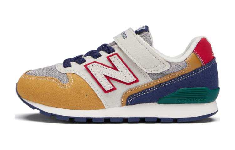 New Balance New Balance NB 996 Comfortable Cushioning Low top Kids' Running Shoes Earth Yellow Blue Kids'