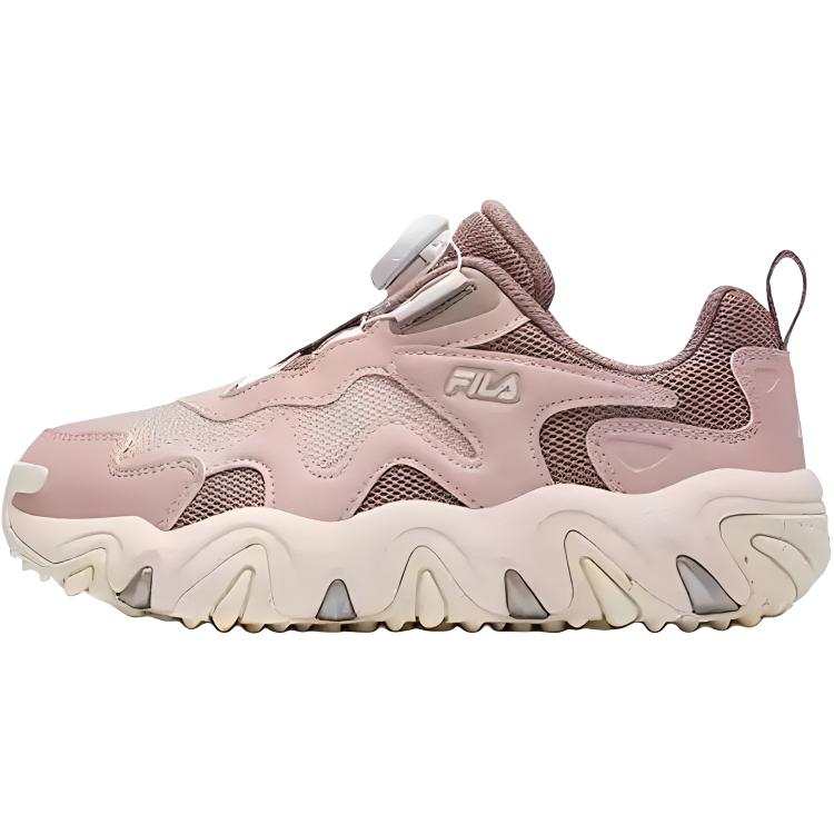 FILA KIDS BOA Slip Resistant Abrasion Resistant Low top Kids' Training Shoes Pink Kids'