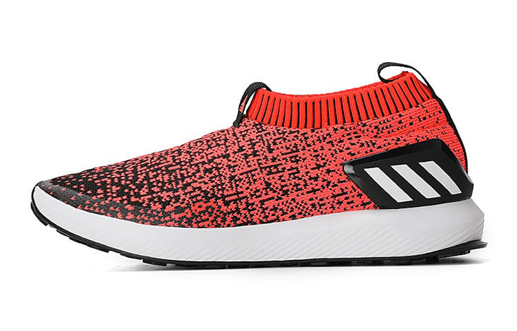 Adidas Adidas Rapida Run Laceless J Athleisure Wear resistant And Lightweight Low top Kids' Running Shoes Black Orange