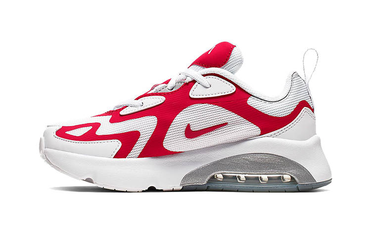 Nike Nike Air Max 200 Kids Lifestyle Shoes White Red Children Aged 3 7 Years Old
