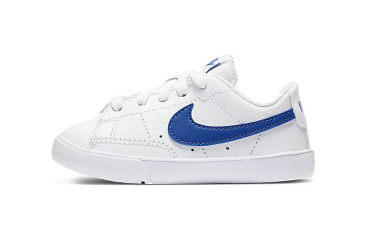 Nike Nike Blazer Slip Resistant Abrasion Resistant Slip Resistant Abrasion Resistant Low top Toddler Shoes White Blue