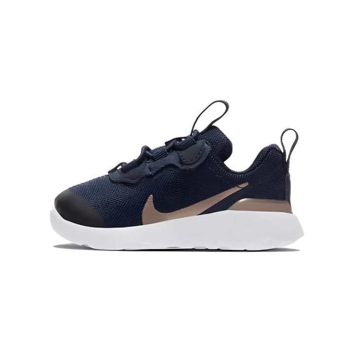 Nike Nike React Element 55 Slip Resistant Cushioning Abrasion Resistant Low top Toddler Shoes Blue Black Infant And Toddler