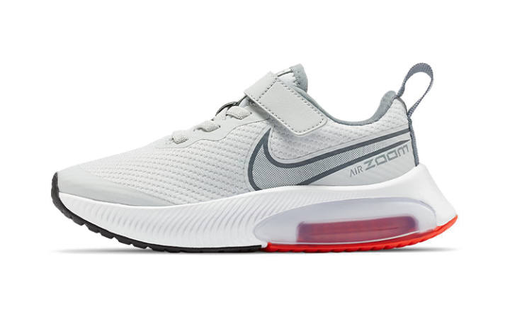 Nike Nike Air Zoom Arcadia Cushioning Abrasion Resistant Breathable Low top Running Shoes Gray Children Aged 3 7 Years Old