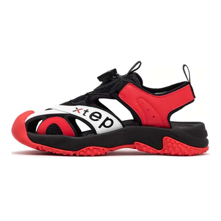 XTEP XTEP Sandal Black Red White Teenagers
