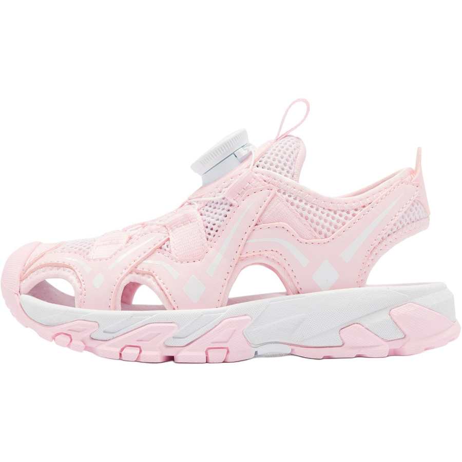 QIAODAN Slip Resistant Abrasion Resistant Low top Children's Sandals Pink Children Aged 3 7 Years Old