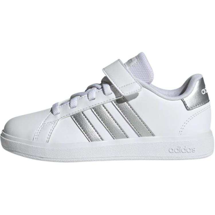 Adidas Neo Adidas Grand Court 2.0 Little Kid 'White Matte Silver'