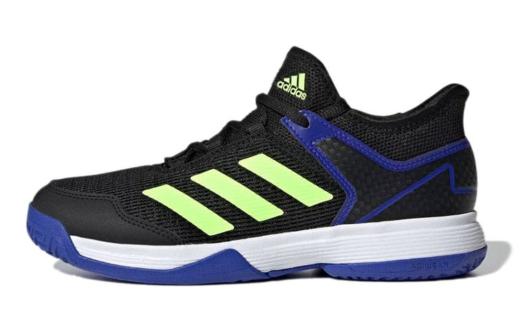 Adidas Adidas Ubersonic 4 Adizero Club K Low top Abrasion Resistant Training Shoes Black Blue Yellow Kids'