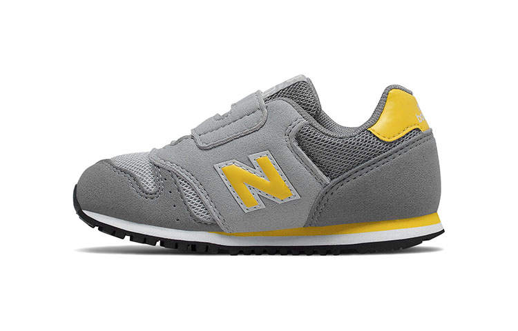 New Balance New Balance NB 373 Hook And Loop Cushioning, Wear Resistant Low top Toddler Shoes Gray Yellow Infant And Toddler