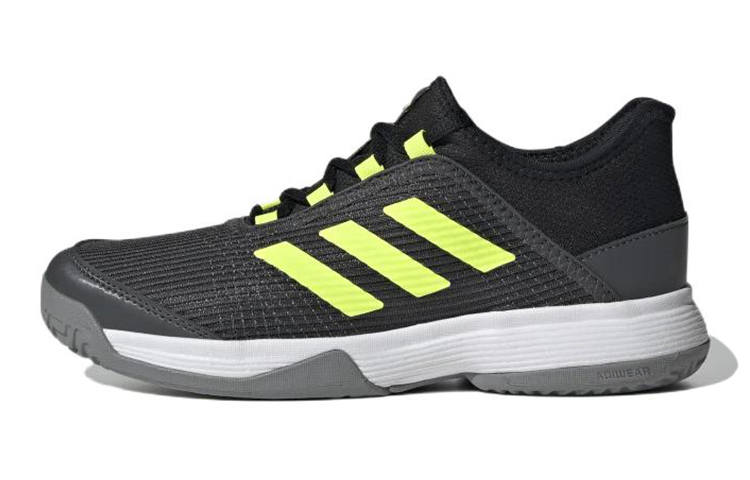 Adidas Adidas Adizero Club Tennis K Abrasion Resistant Breathable Kids' Training Shoes Black Yellow Kids'