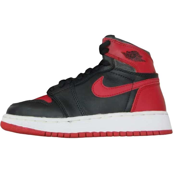 Jordan Jordan Air Jordan 1 High top Skateboard Shoes Black Red Unisex