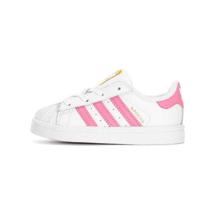 Adidas Originals SUPERSTAR Low top Toddler Shoes White Pink Infant And Toddler