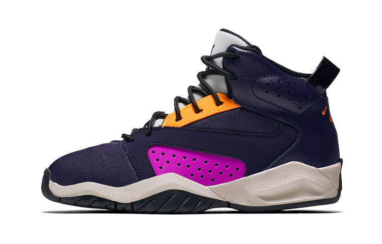 Jordan Jordan Lift Off Cushioning Abrasion Resistant High top Children's Basketball Shoes Orange Purple White Kids'