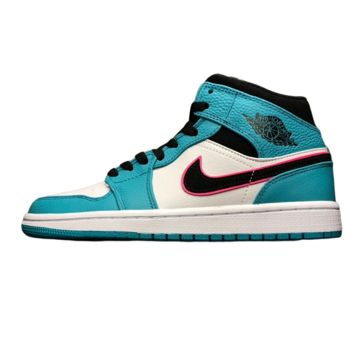 Jordan Jordan Air Jordan 1 Mid top Basketball Shoes Blue White Unisex