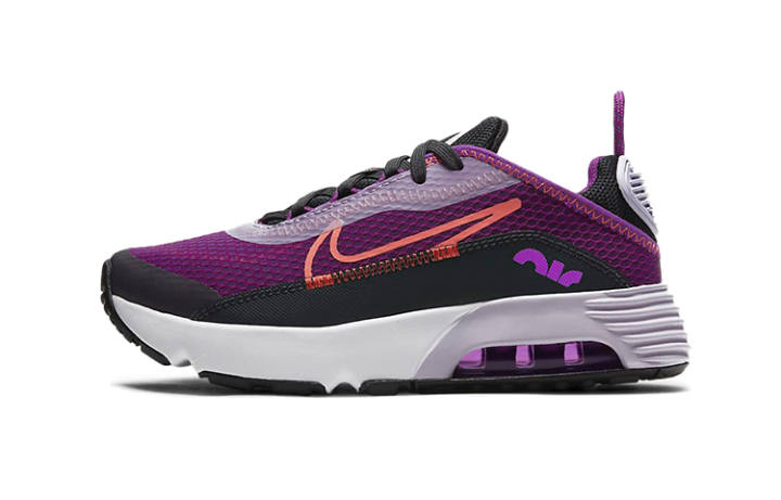 Nike Nike Air Max 2090 Kids Lifestyle Shoes Black Purple Children Aged 3 7 Years Old