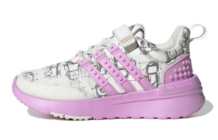Adidas adidas LEGO X Racer TR Little Kid 'Off White Bliss Lilac'