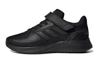 Adidas Runfalcon 2.0 K Slip Resistant, Abrasion Resistant, Lightweight Low top Kids' Running Shoes Black Kids'