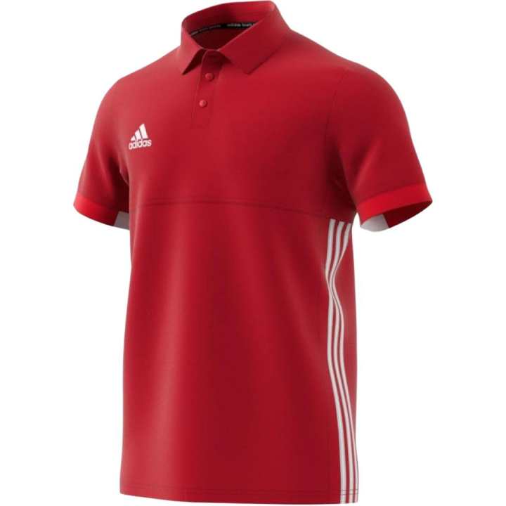Adidas Adidas Polo Shirts Unisex Red Polo Collar Moderate Straight Fit