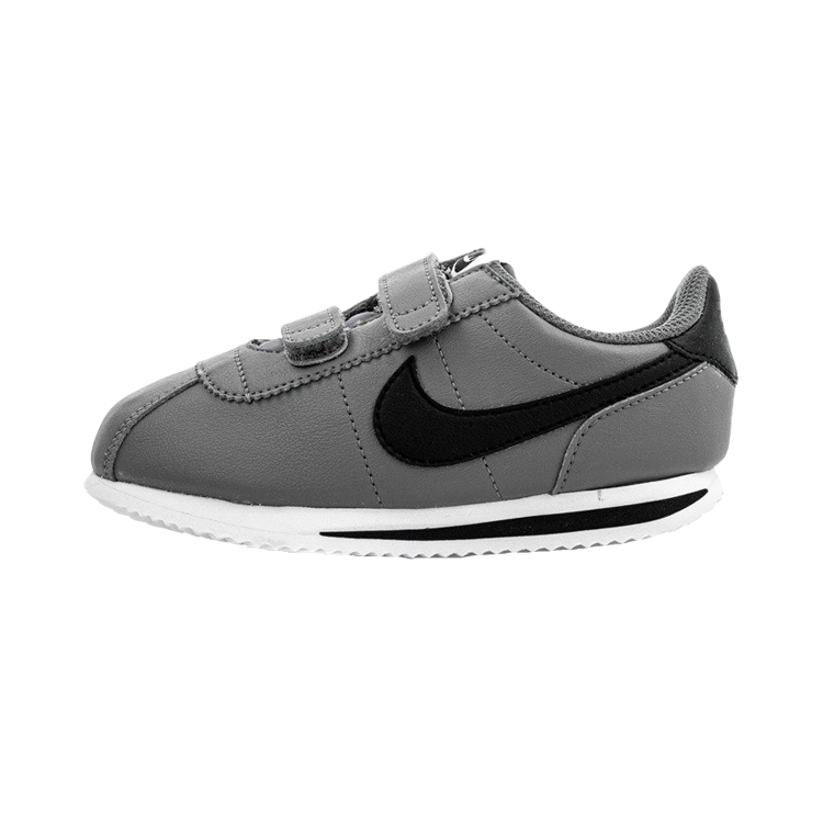 Nike Nike Cortez Basic SL Anti-Slip And Wear-Resistant Lightweight Low-Top Toddler Shoes Gray Black Infant And Toddler