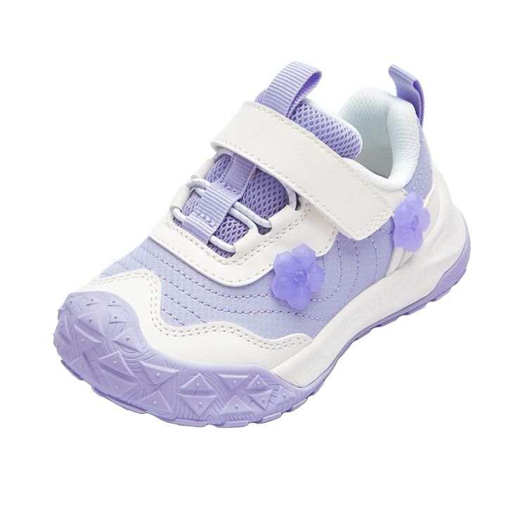 BALABALA Slip Resistant Abrasion Resistant Slip Resistant Abrasion Resistant Low top Kids Lifestyle Shoes Purple White